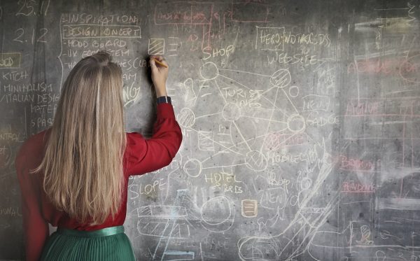 woman-in-red-long-sleeve-writing-on-chalk-board-3769714